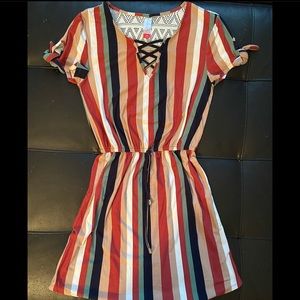 Striped colorful summer dress